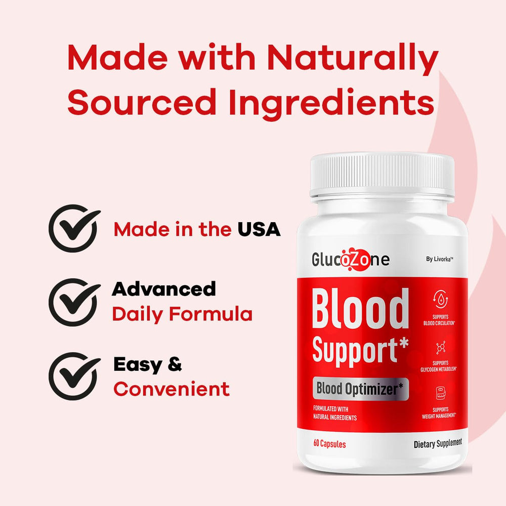 LIVORKA GlucoZone label close-up reveals the natural ingredients list.