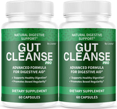 LIVORKA Gut Cleanse Pro bottle pair emphasizing daily wellness support.