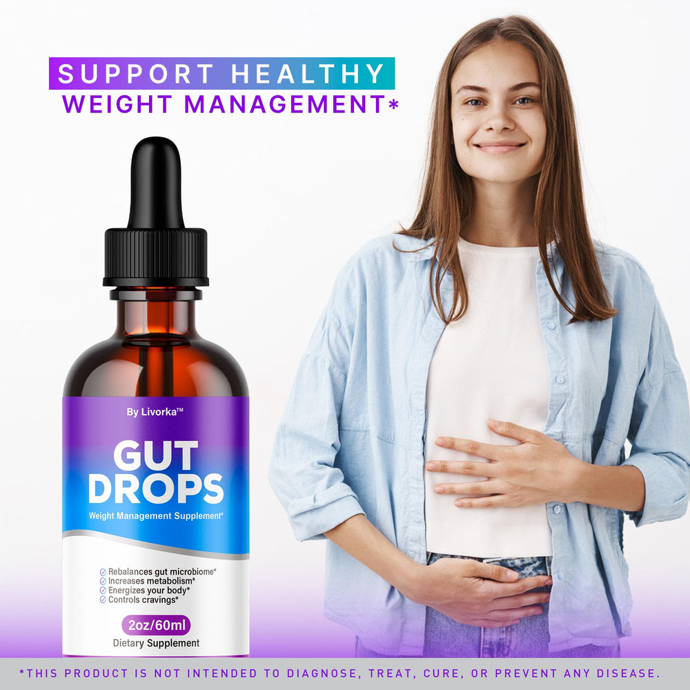 LIVORKA Gut Drops pour and dispense for easy daily dosing