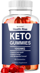 LIVORKA Health Rise Keto ACV Gummies bottle supports a convenient daily wellness routine.