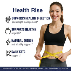LIVORKA Health Rise Keto ACV Gummies label shows ingredients for informed use.