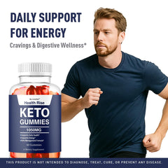 LIVORKA Health Rise Keto ACV Gummies packaging highlights 60 gummies for a month.