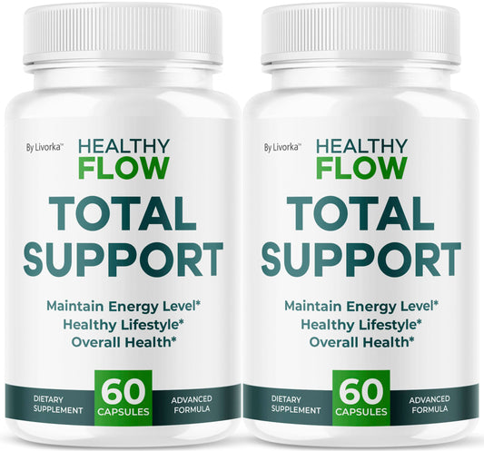 LIVORKA Healthy Flow bottle front for daily wellness support.