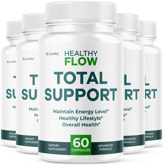 LIVORKA Healthy Flow capsules bottle front for daily wellness.