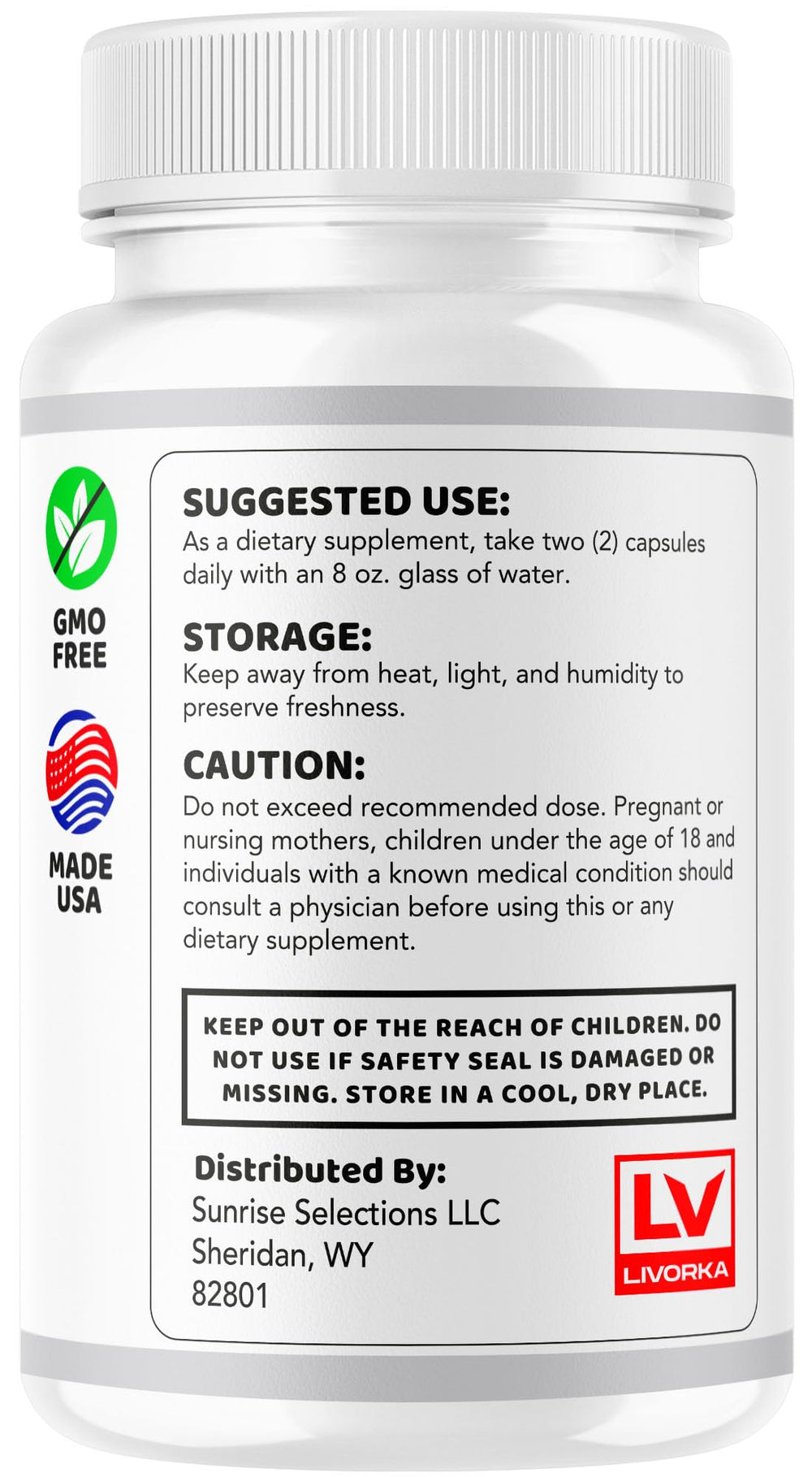 LIVORKA HemoNexa dosage guidance shown for daily intake