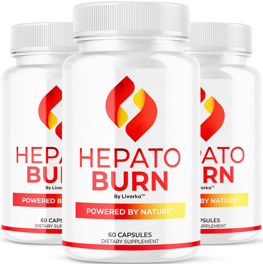 LIVORKA Hepato Burn bottle front with capsules for daily energy support.