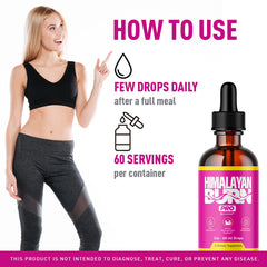LIVORKA Himalayan Burn Pro Drops ingredients highlight vegan formula.