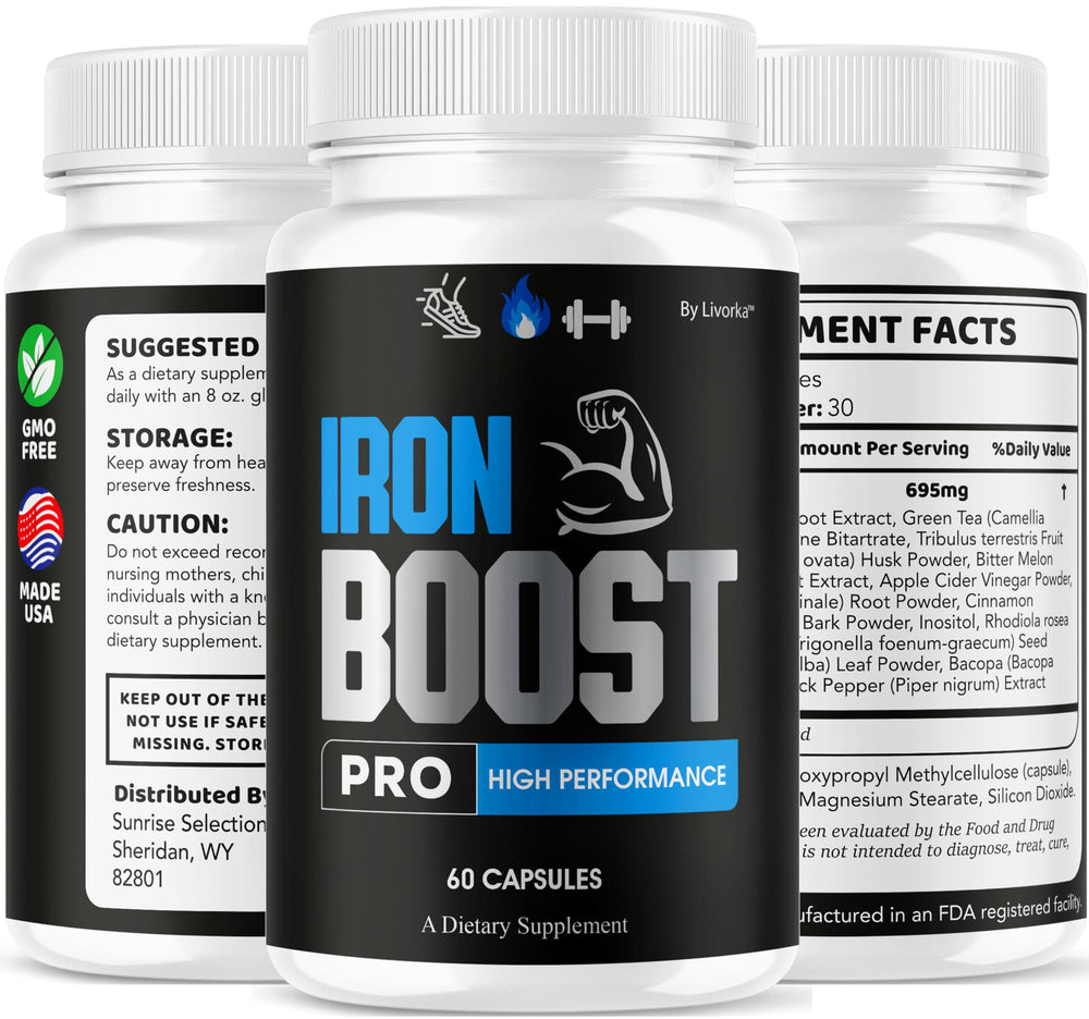 LIVORKA Iron Boost Pro on a desk display promoting convenient daily use.