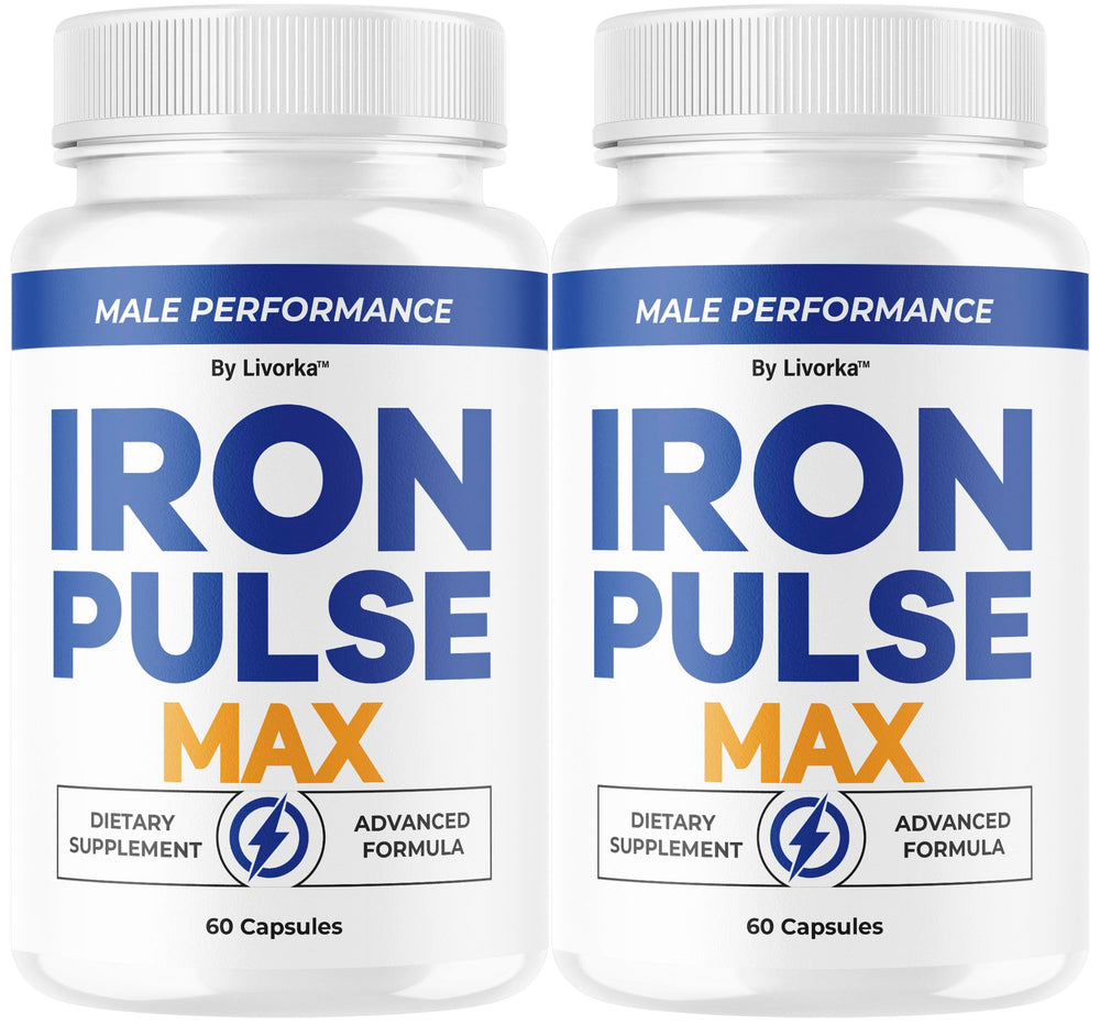 LIVORKA Iron Pulse Max bottle on a counter supports daily wellness routines