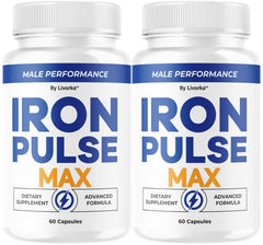 LIVORKA Iron Pulse Max bottle on a counter supports daily wellness routines