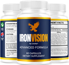LIVORKA Iron Vision pill-dispense action suggests easy serving consistency.