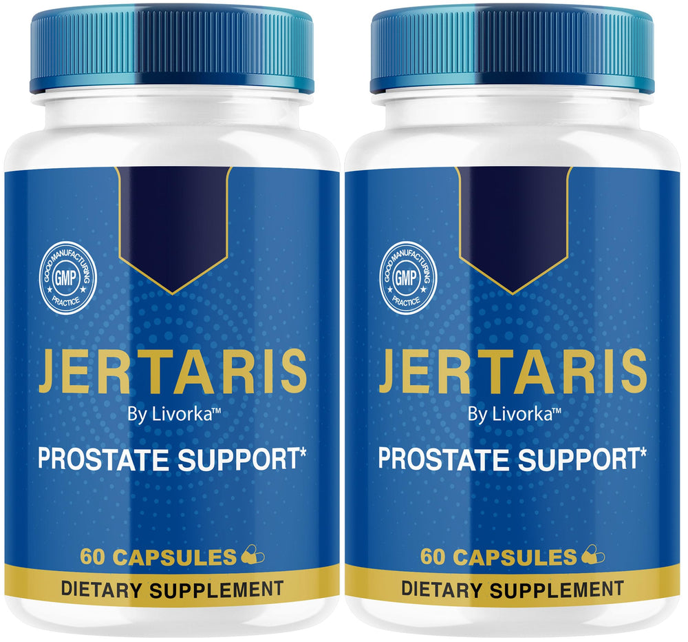LIVORKA Jertaris capsules bottle front for daily wellness support.