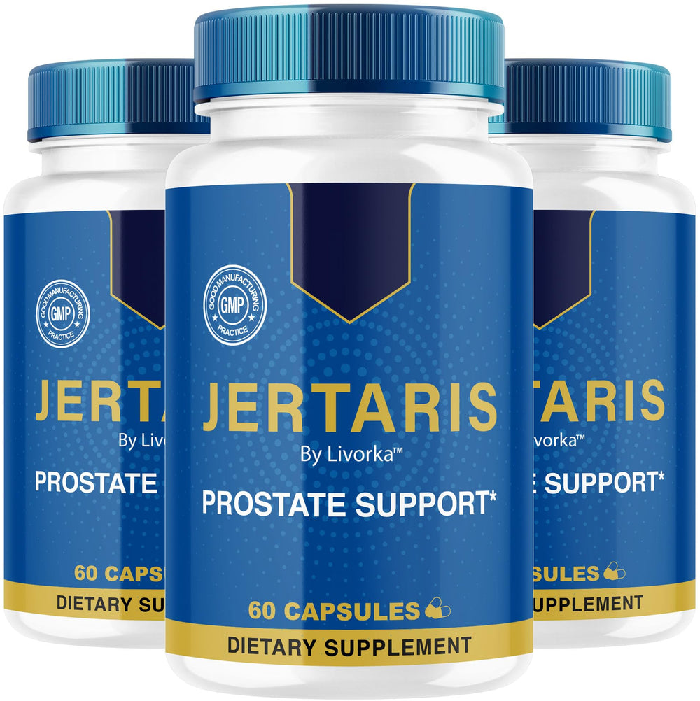LIVORKA Jertaris capsules bottle front for consistent daily wellness with natural ingredients.