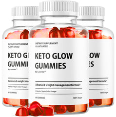 LIVORKA Keto Glow Gummies bottle front for easy daily dosing.