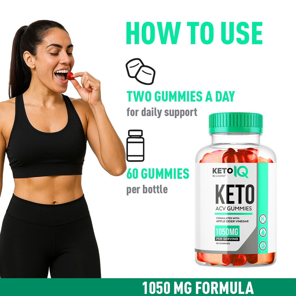 LIVORKA Keto IQ Gummies close-up of chewy texture.