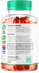 LIVORKA Keto IQ Gummies nutrition panel highlights macros.