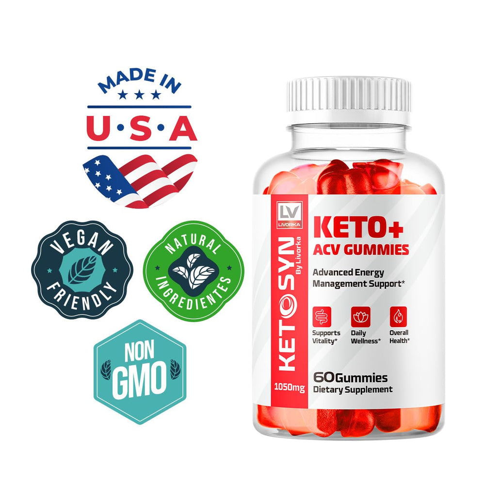 LIVORKA Ketosyn Keto Gummies label closeup showing branding and texture