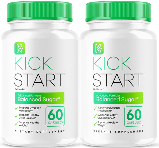 LIVORKA Kick Start Glyco Optimizer bottle front view for daily wellness support