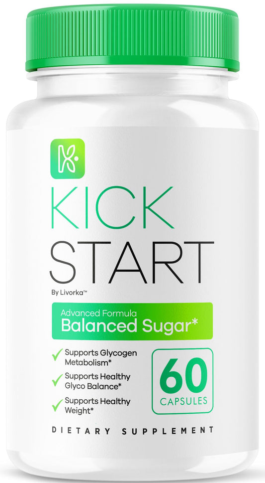 LIVORKA Kick Start Glyco Optimizer bottle front promotes daily wellness