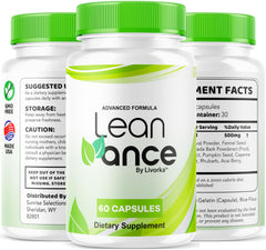 LIVORKA LeanVance bottle beside a notebook for wellness planning