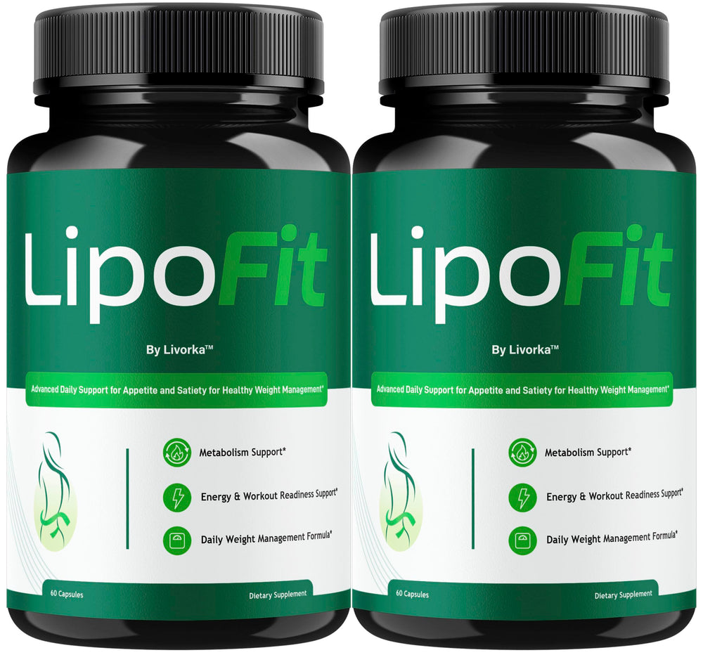 Livorka Lipo Fit bottle front—official formula for daily wellness.