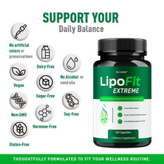 LIVORKA Lipo Fit Extreme capsules in a morning routine for consistency.