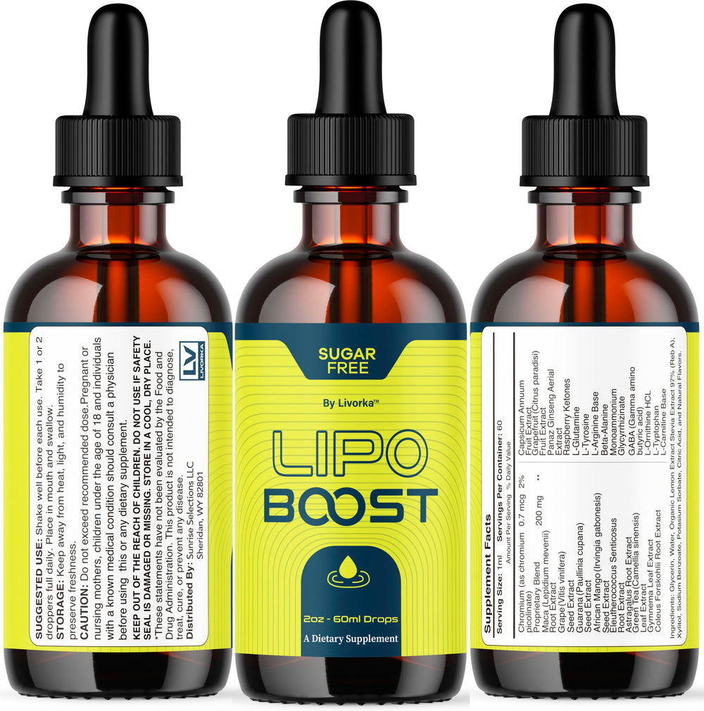 LIVORKA LipoBoost Drops review badge image highlights customer feedback