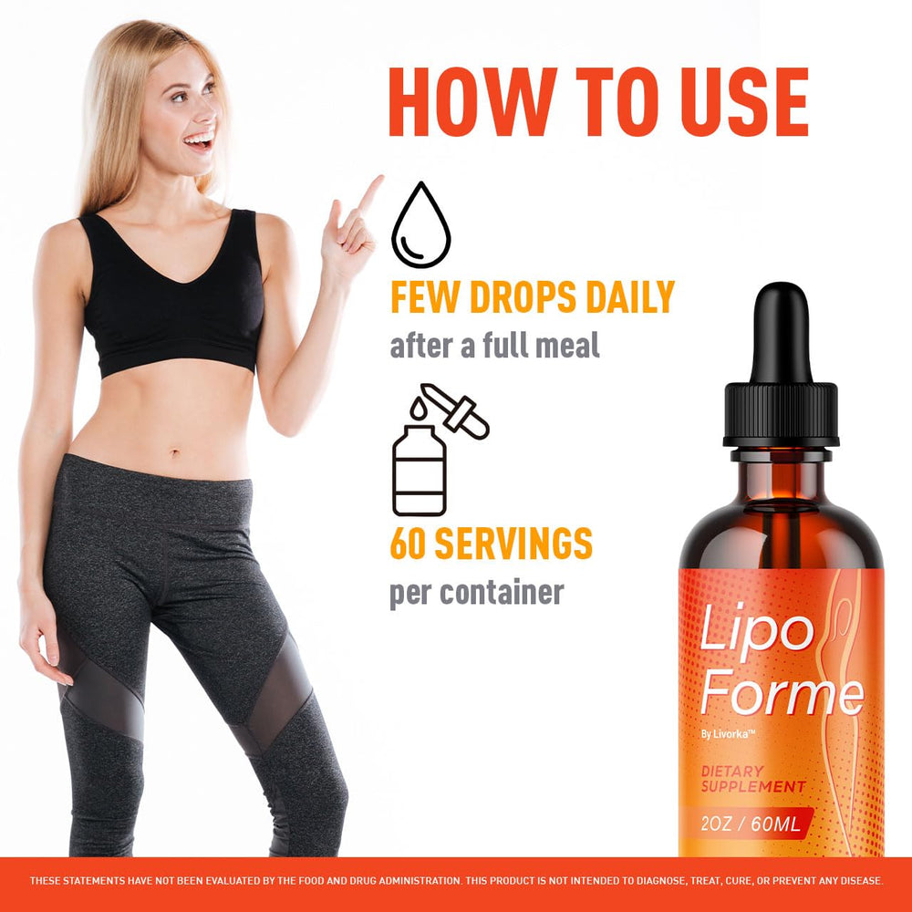 LIVORKA LipoForme Drops ingredients swatch highlights a clean plant-based formula