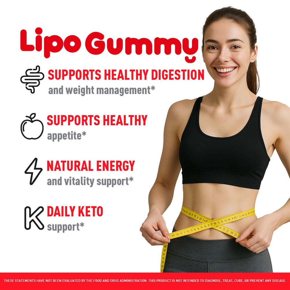 LIVORKA Lipogummy gummies close-up showing chewy texture and fruity taste.