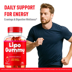 LIVORKA Lipogummy label highlights ingredients and apple cider vinegar blend.