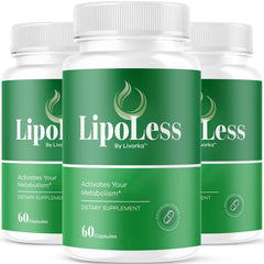 LIVORKA Lipoless bottle front, premium packaging for daily wellness.