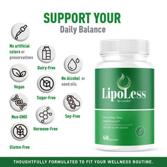 LIVORKA Lipoless packaging front emphasizes USA-made quality.