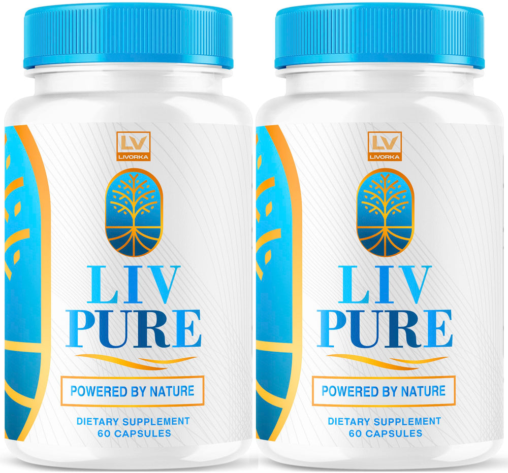 LIVORKA Liv Pure bottle on a shelf for daily wellness routine.