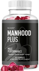 LIVORKA Manhood Plus bottle label for daily gummies