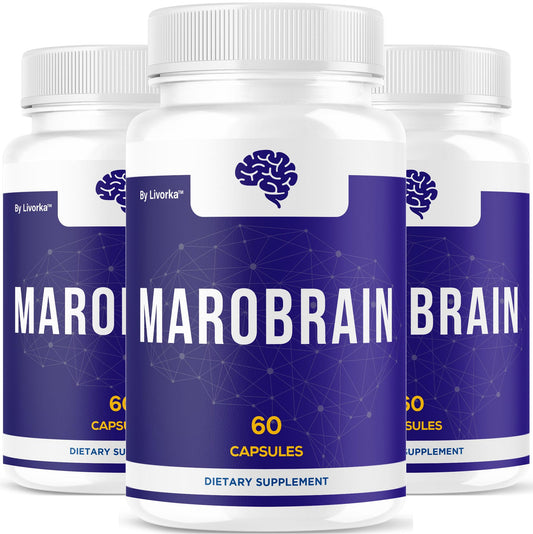 LIVORKA Marobrain capsules bottle for daily brain support.