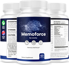 LIVORKA Memoforce ingredient-label closeup highlights premium formula components.