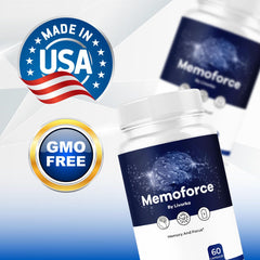 LIVORKA Memoforce packaging-box displays branding and 5-month supply.