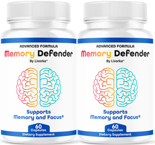 LIVORKA Memory Defender bottle front for daily memory support