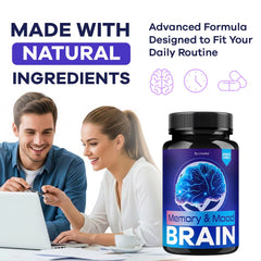 LIVORKA Memory Mood Brain open bottle reveals modern, accessible wellness routine.