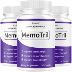 LIVORKA Memotril 3-pack bottle front for daily brain support