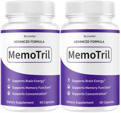 LIVORKA Memotril bottle front with capsules for daily brain energy.