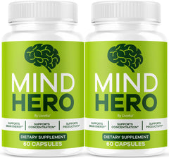 LIVORKA Mind Hero capsules bottle front view highlighting daily focus support