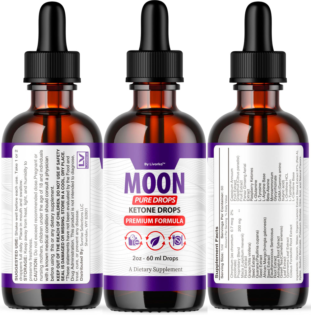 LIVORKA Moon Pure Drops daily routine setup for wellness.