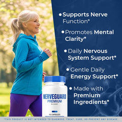 Close-up of LIVORKA NerveGuard Premium capsules for easy daily use