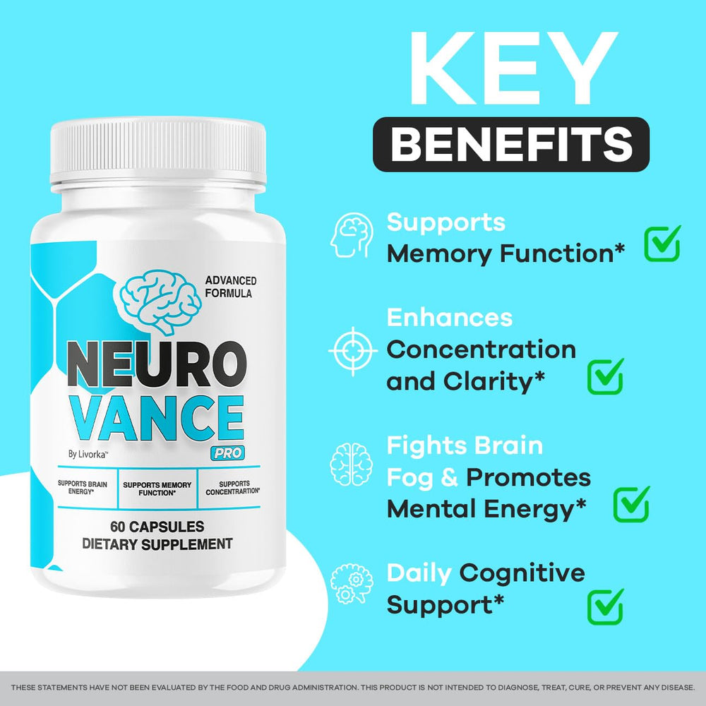LIVORKA Neuro Vance Pro packaging and label communicates quality and transparency.