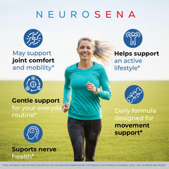 LIVORKA NeuroSena bottle back label with usage directions for nerve health