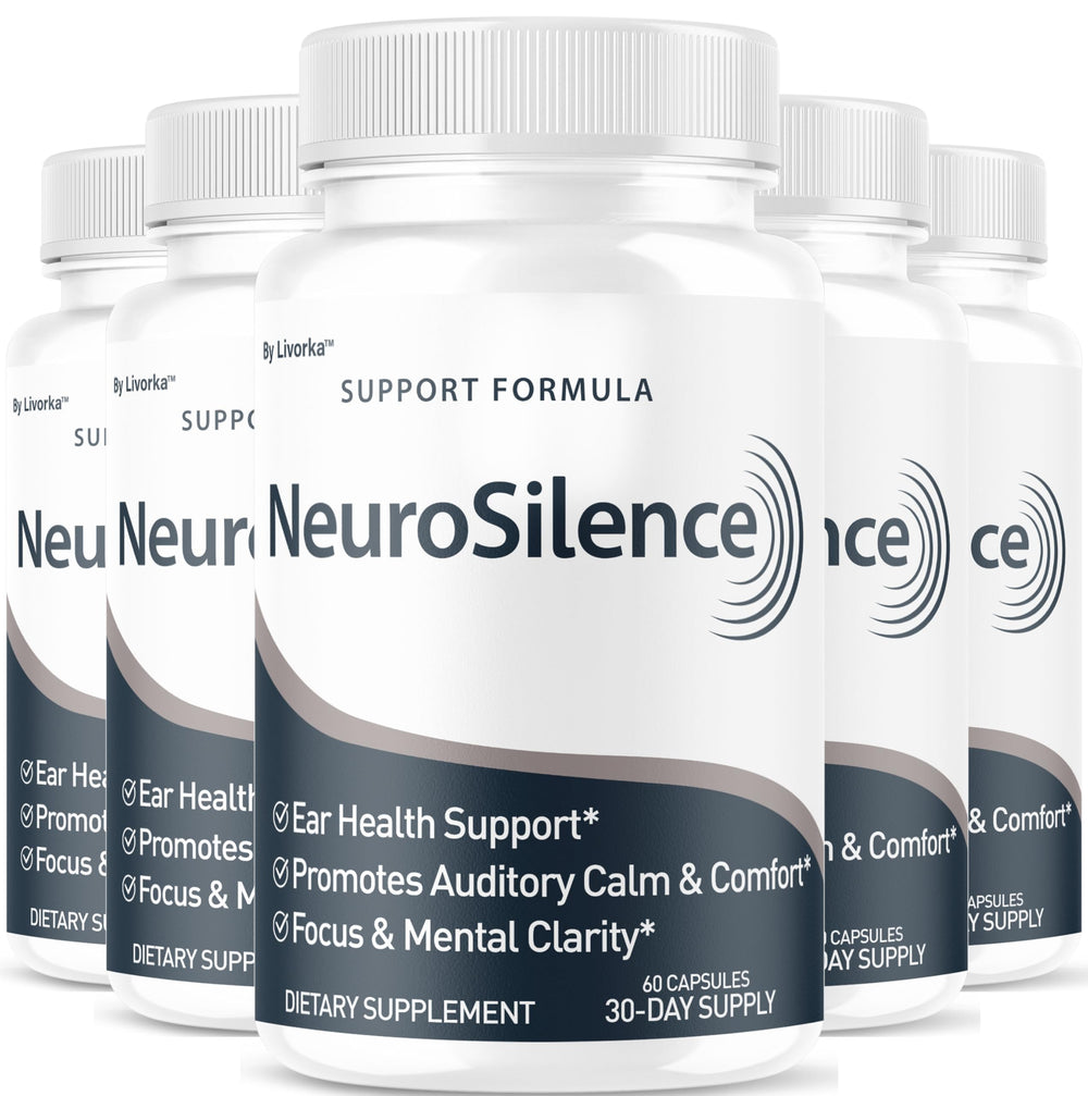 LIVORKA Neurosilence capsules pack view supports daily ear wellness.