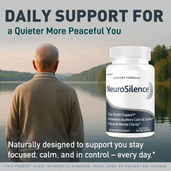 LIVORKA Neurosilence daily ritual scene emphasizes consistent supplementation.