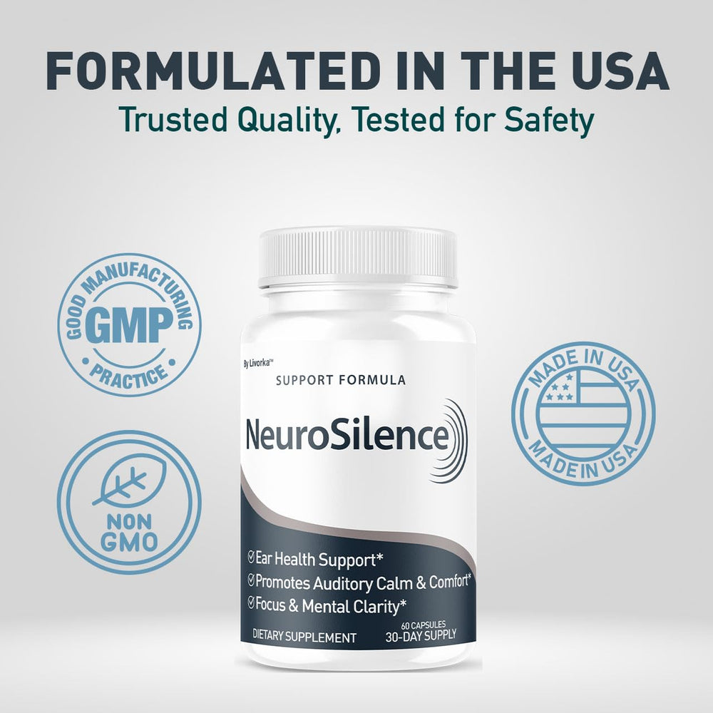 LIVORKA Neurosilence in use scene demonstrates a simple daily wellness routine.