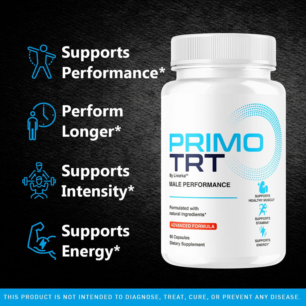 Two-month LIVORKA Primo TRT pack displayed for ongoing wellness.